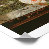 Stillleben mit Humming Bird in einem Glasdom Poster (Ecke)