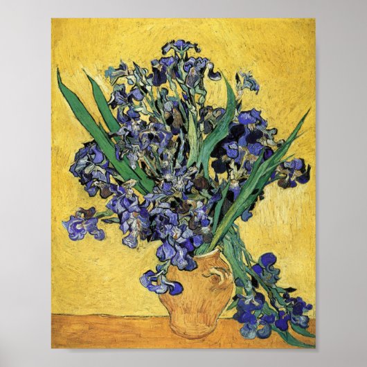 Stillleben mit Iris Vincent van Gogh Poster (Vorne)