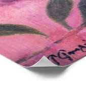 Stillleben mit japanischem Holzblock von Gauguin Poster (Ecke)