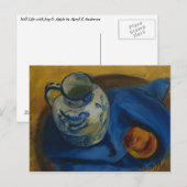 Stillleben mit Jug und Apple Postkarte (Vorne/Hinten)