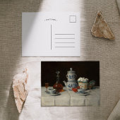 Stillleben mit Kaffee-Einstellung | Albert Anker Postkarte