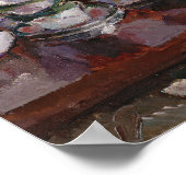 Stillleben mit Kaffeekuchen | Anton Faistauer Poster (Ecke)