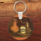 Stillleben mit Kaffeemühle von Vincent van Gogh Schlüsselanhänger (Vorderseite)