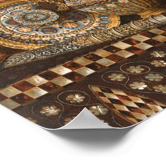 Stillleben mit Kaffeepuppe | Max Schödl Poster (Ecke)