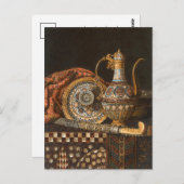 Stillleben mit Kaffeepuppe | Max Schödl Postkarte (Vorne/Hinten)