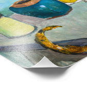 Stillleben mit Katze | Auguste Macke | Fotodruck (Ecke)