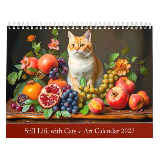 Stillleben mit Katzen – Kunstkalender 2027 Kalender (Titelbild)