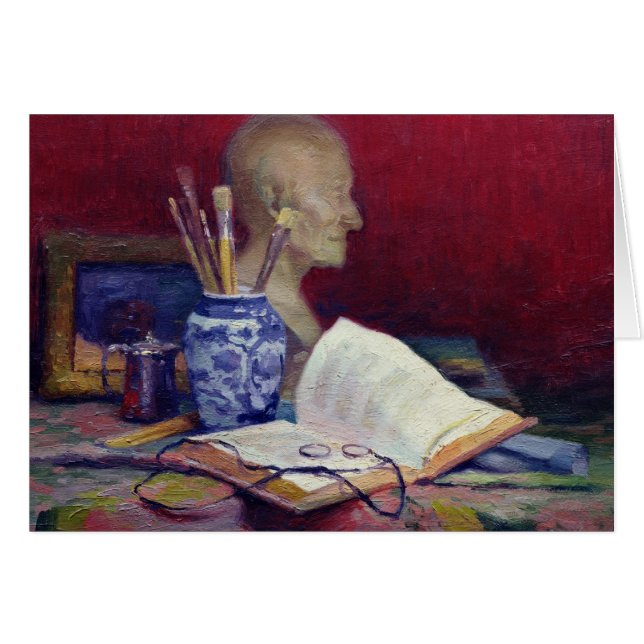 Stillleben mit Kopf von Voltaire (Vorderseite (Horizontal))