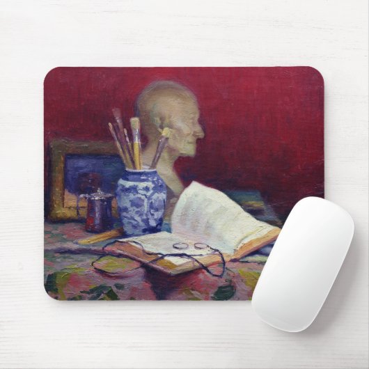 Stillleben mit Kopf von Voltaire Mousepad (Mit Mouse)