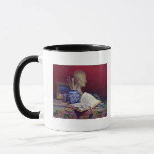 Stillleben mit Kopf von Voltaire Tasse