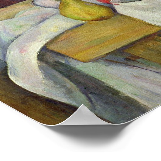 Stillleben mit Korb, 1888-90 Poster (Ecke)