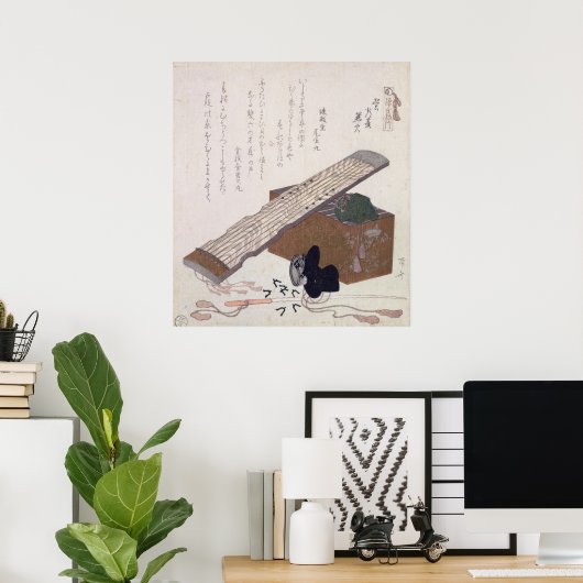 Stillleben mit Koto, c.1810 Poster (Heimbüro)