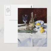 Stillleben mit Lachs - Edouard Manet Postkarte (Vorne/Hinten)