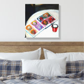Stillleben mit Leinwand der Buch- und Roten Tasse (Insitu (Schlafzimmer))
