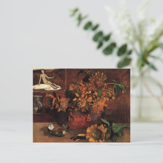 Stillleben mit L'Esperance (Hoffnung) von Paul Gau Postkarte (Stehend Vorderseite)