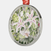 Stillleben mit Lilien 1996 Silbernes Ornament (Links)