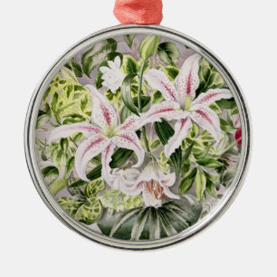 Stillleben mit Lilien 1996 Silbernes Ornament