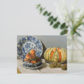Stillleben mit Melon Claude Monet Postkarte (Stehend Vorderseite)