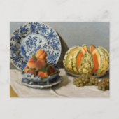 Stillleben mit Melon Claude Monet Postkarte (Vorderseite)