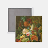 Stillleben mit Melon und Trauben Magnet (Vorderseite/Rückseite)