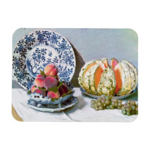 Stillleben mit Melone, Claude Monet 1872 Magnet