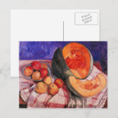 Stillleben mit Melone durch Paula Modersohn-Becker Postkarte (Vorne/Hinten)