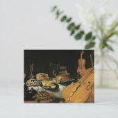 Stillleben mit Musikinstrumenten, 1623 Postkarte (Stehend Vorderseite)