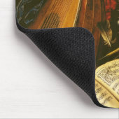 Stillleben mit Musikinstrumenten Mousepad (Ecke)