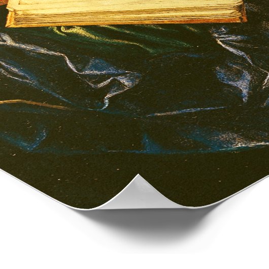 Stillleben mit Musikinstrumenten Poster (Ecke)