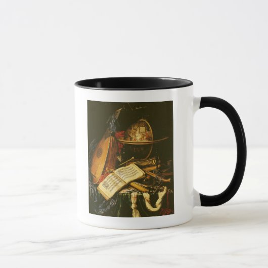 Stillleben mit Musikinstrumenten Tasse (Rechts)