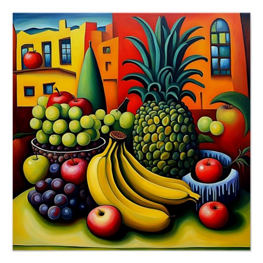 Stillleben mit Obst 10 Poster (Vorderseite)