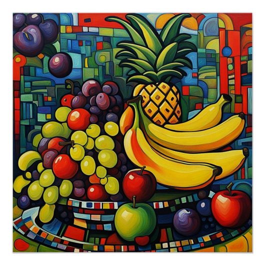 Stillleben mit Obst 3 Poster (Vorderseite)