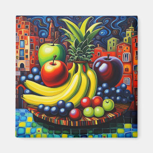 Stillleben mit Obst 4 Magnet
