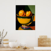 Stillleben mit Obst - Leinwand drucken Poster (Küche)