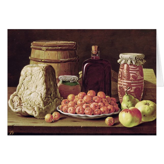 Stillleben mit Obst und Käse (Vorderseite (Horizontal))