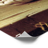 Stillleben mit Obst und Käse Poster (Ecke)