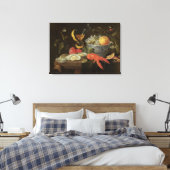 Stillleben mit Obst und Muschel Fisch, 1653 (Öl au Leinwanddruck (Insitu (Schlafzimmer))
