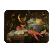 Stillleben mit Obst und Muschel Fisch, 1653 (Öl au Magnet (Horizontal)