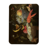 Stillleben mit Obst und Muschel Fisch, 1653 (Öl au Magnet (Vertikal)