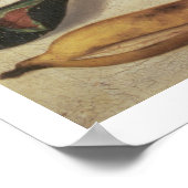 Stillleben mit Obst und Toad Poster (Ecke)