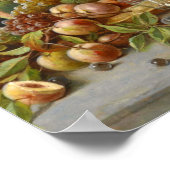 Stillleben mit Obst und Wein Cooler von Zatzka Poster (Ecke)