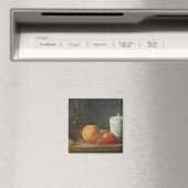 Stillleben mit Obst und Weinflasche Magnet (In Situ (Geschirrspüler))