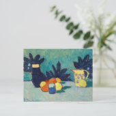 Stillleben mit Obst | von Jawlensky Postkarte (Stehend Vorderseite)
