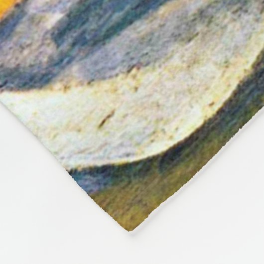 Stillleben mit Obstkorb, Paul Cezanne Fleecedecke (Ecke)