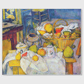 Stillleben mit Obstkorb, Paul Cezanne Geschenkpapier (Flach)