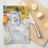 Stillleben mit Obstkorb, Paul Cezanne Geschirrtuch (Viertel Falte)