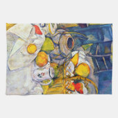 Stillleben mit Obstkorb, Paul Cezanne Geschirrtuch (Horizontal)