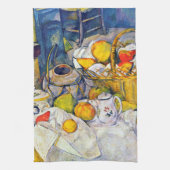 Stillleben mit Obstkorb, Paul Cezanne Geschirrtuch (Vertikal)
