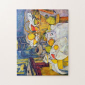 Stillleben mit Obstkorb, Paul Cezanne Puzzle (Vertikal)