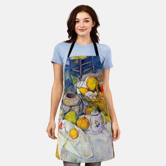 Stillleben mit Obstkorb, Paul Cezanne Schürze (Getragen)